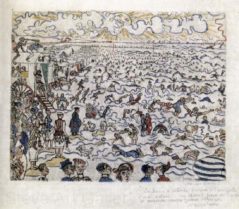 James Ensor The Baths of Ostend Germany oil painting art